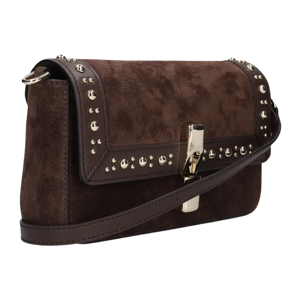 Furla Vrouw Bruin Tassen Dames, One Size, Suède, Iride S Crossbody