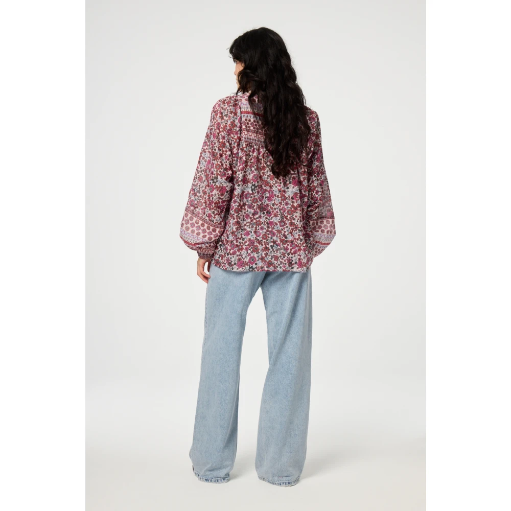 Fabienne Chapot Bloemen Lange Mouw Top Multicolor Dames
