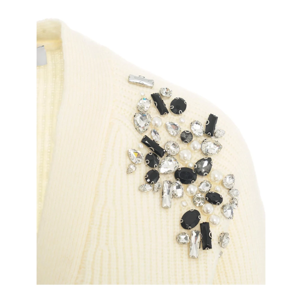 Kaos Witte Gebreide Kleding Aw24 Handwas White Dames