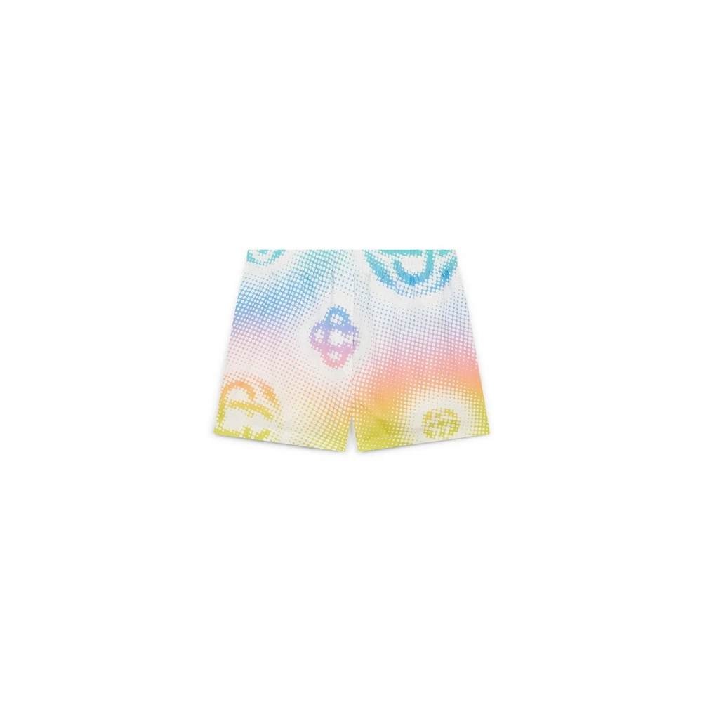 Casablanca Men's Multicolor Half Tone Logo Short Shorts - Short Shorts - L - Shorts