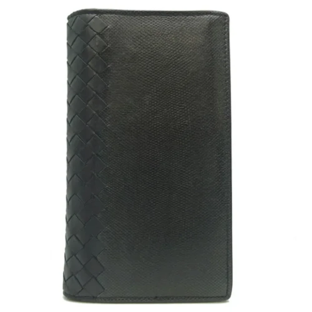 Bottega Veneta Vintage Pre-owned Leather wallets Black Heren