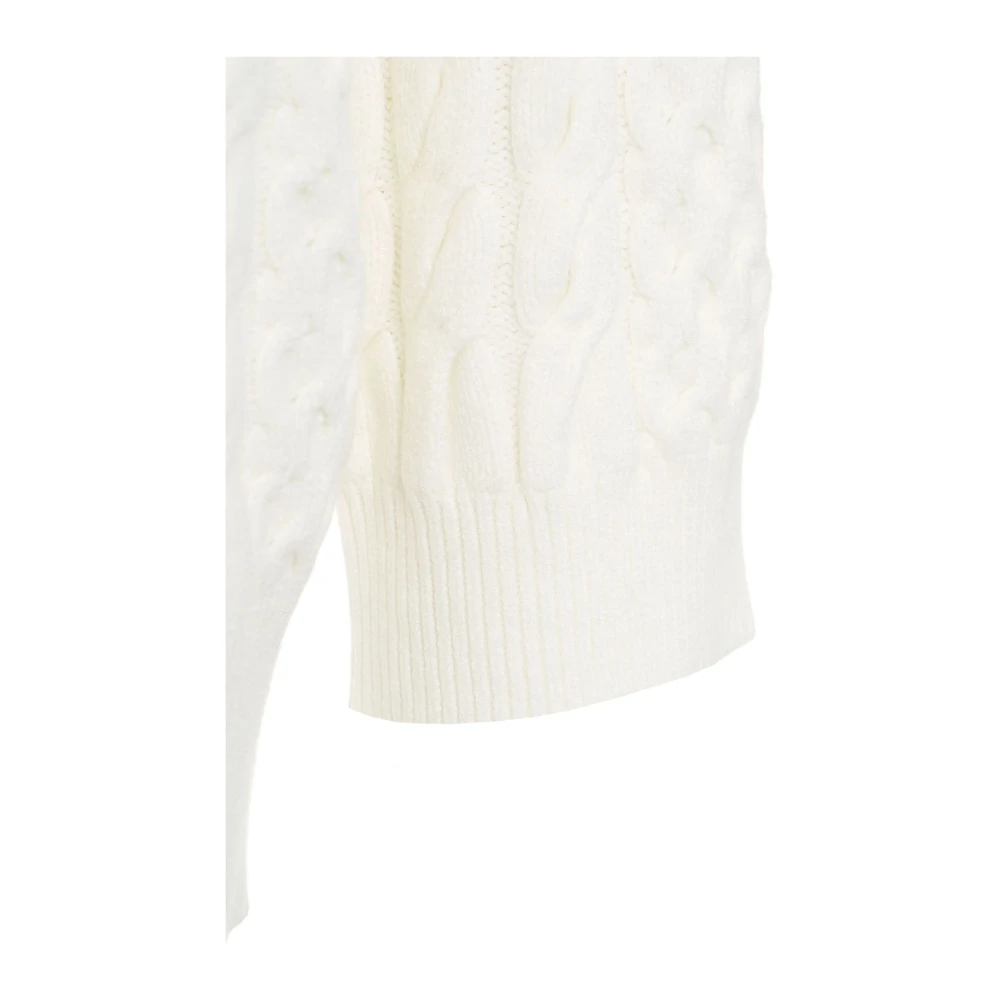 Kaos Witte Kabeltrui Aw24 White Dames