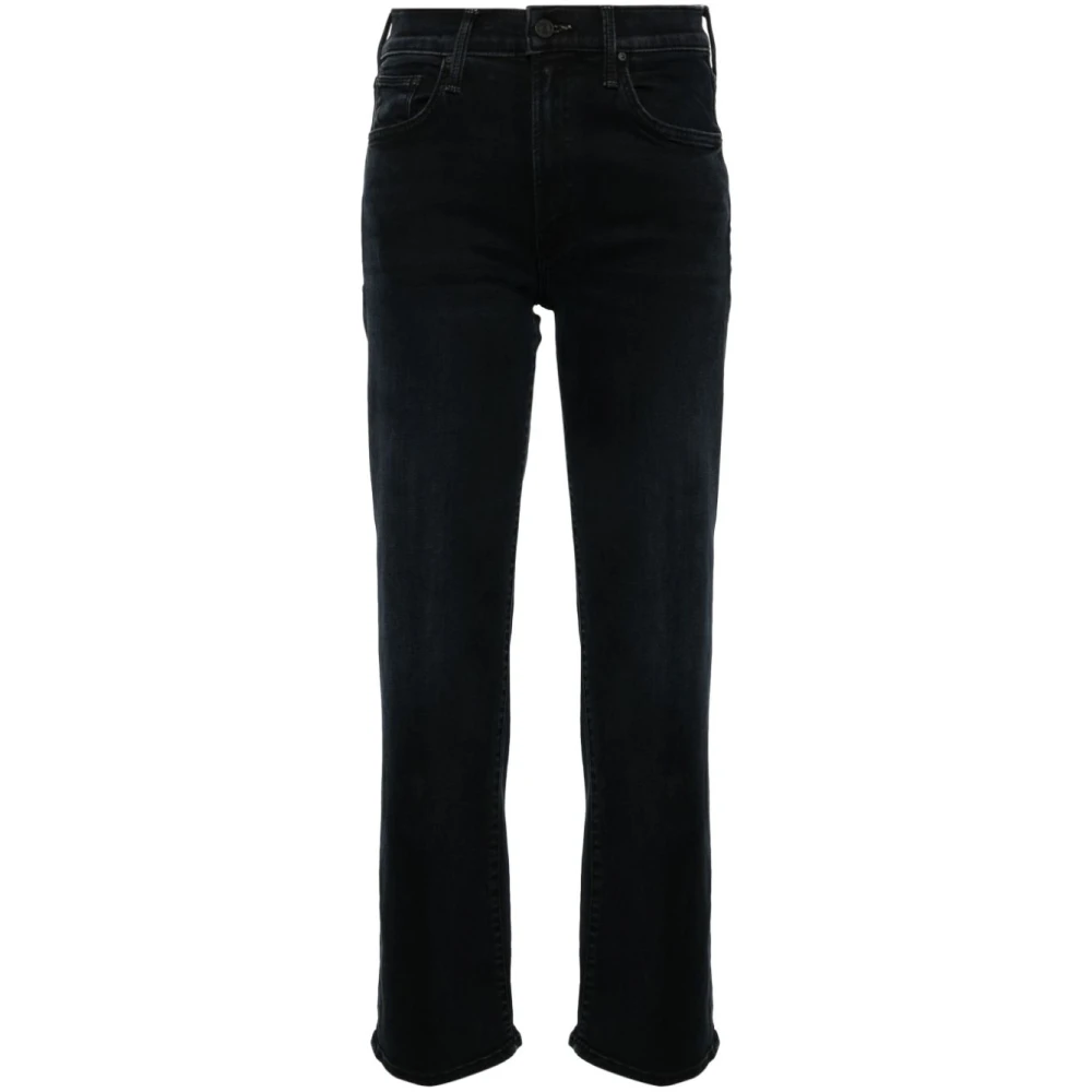 Blå Denim Straight Leg Jeans