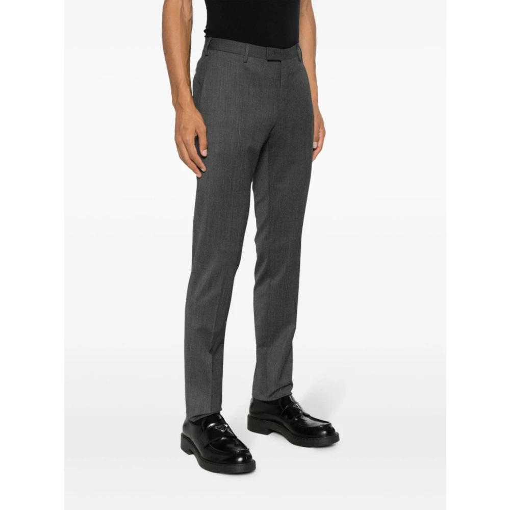 PT Torino Op Maat Gemaakte Wollen Grijze Broek Gray Heren