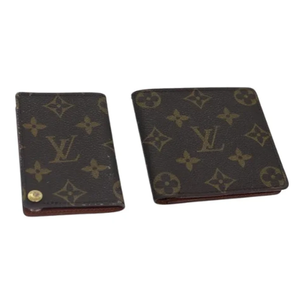 Louis Vuitton Vintage Pre-owned Canvas wallets Brown Dames
