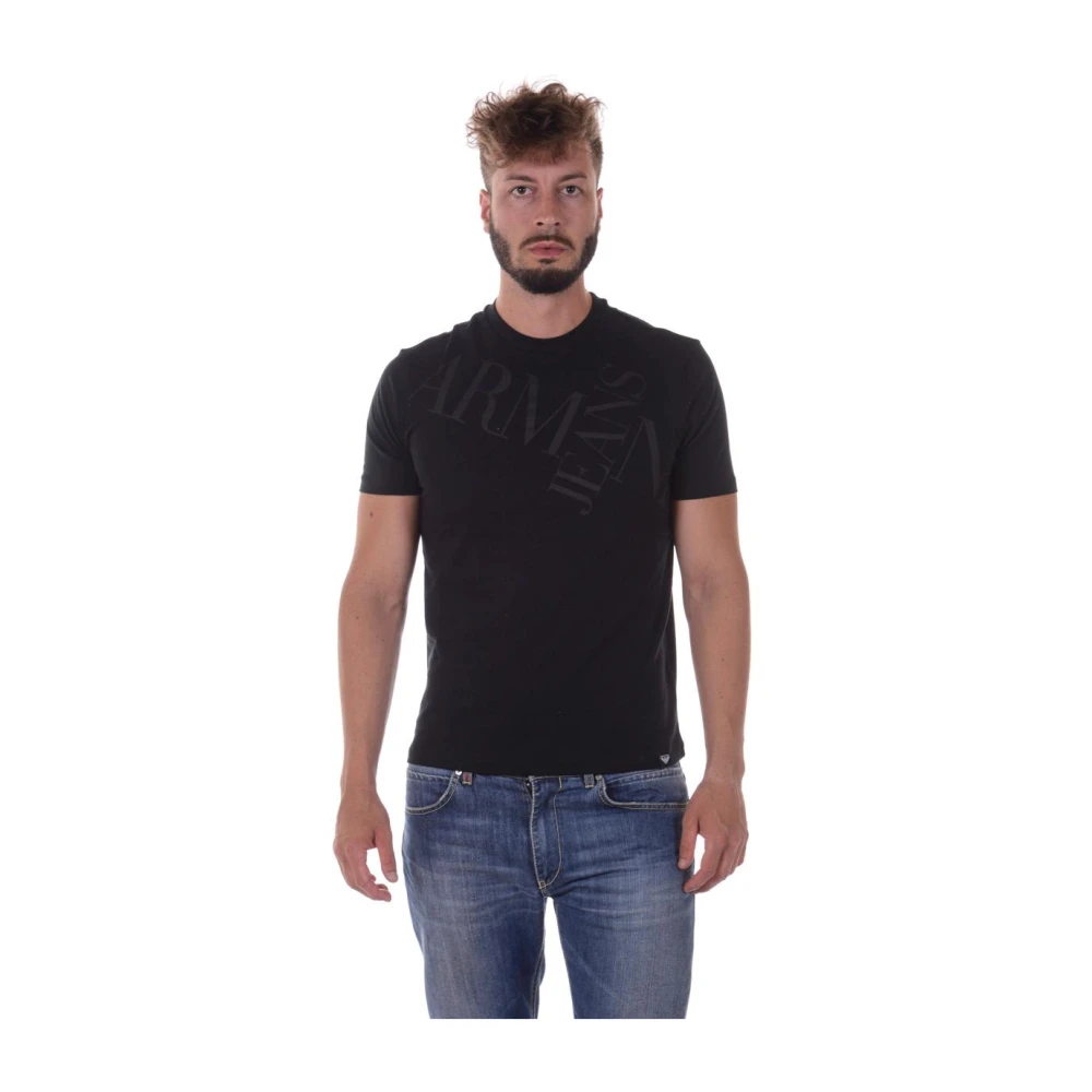 Armani Jeans Men's Black T-Shirt Sweatshirt - T-Shirts - L - Tops