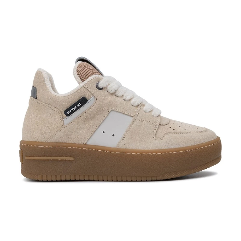 Off The Pitch Mocha Sneakers Dames Dames Schoenen Beige