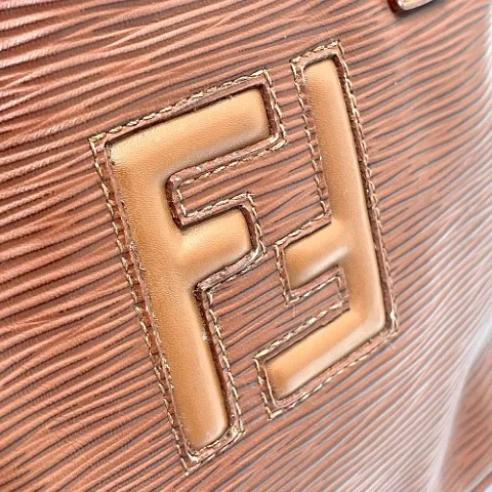 Fendi Vintage Pre-owned Leather fendi-bags Brown Dames