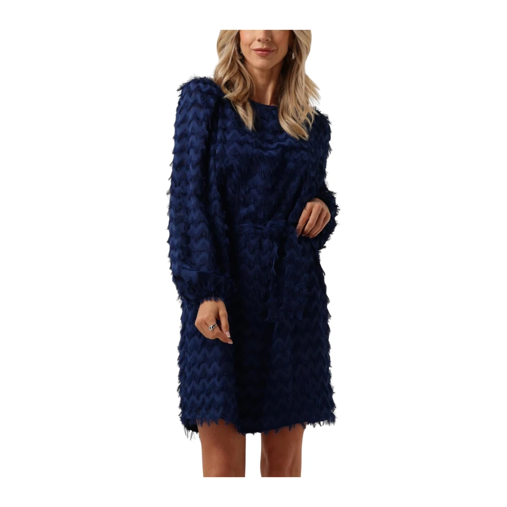 Freebird Elegante Navy Mini Jurk Blue Dames