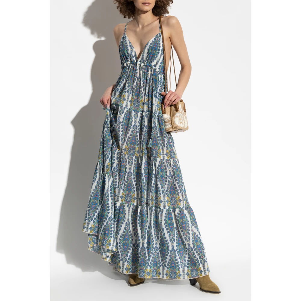 ETRO Gestreepte jurk met bandjes Blue Dames