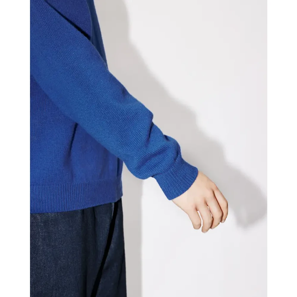 Kenzo Blauwe Bloem Crest Sweater Blue Heren