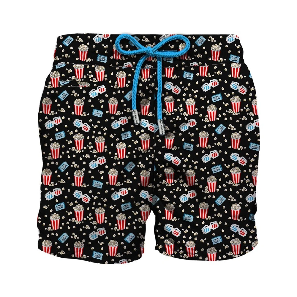 Saint Barth Popcorn Print Zwemshort Multicolor Heren