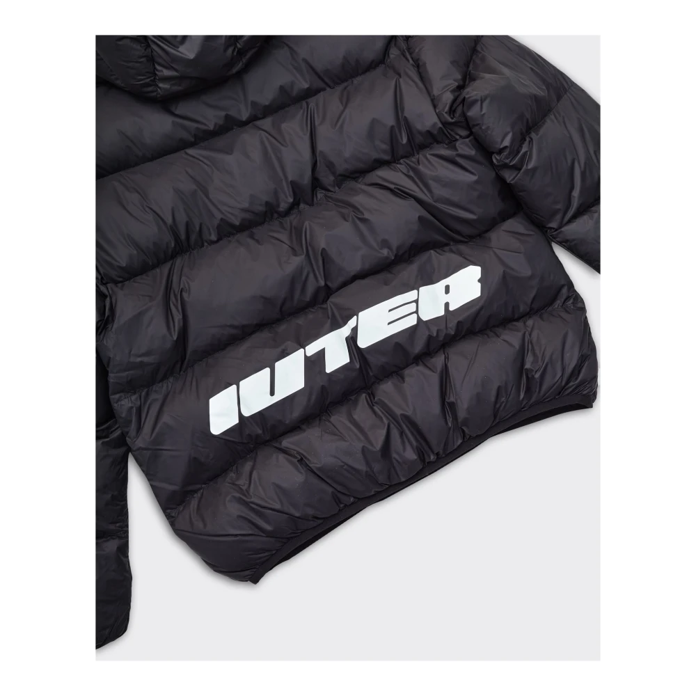 Iuter Zwarte Storm Puffer Jas Black Heren