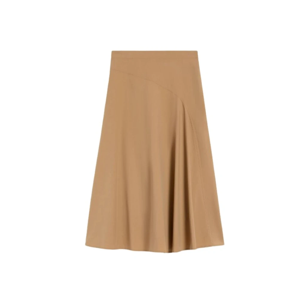 Weekend Max Mara Women's Brown Midi Skirt - Midi Skirts - S - Skirts