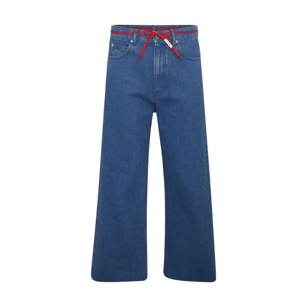 Marni Men's Blue Wide Leg Jeans