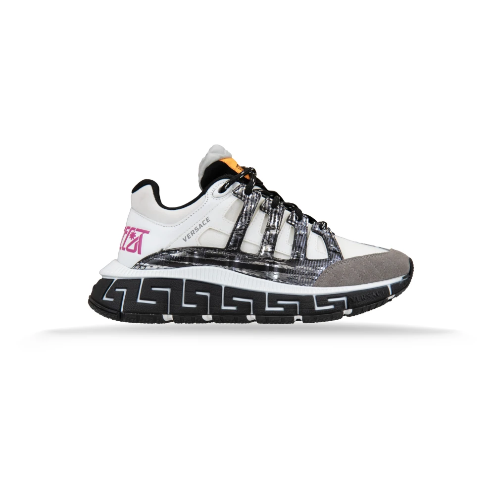 Versace Dames Veterschoenen met Suède Hiel Dames Schoenen Veelkleurig Multicolor