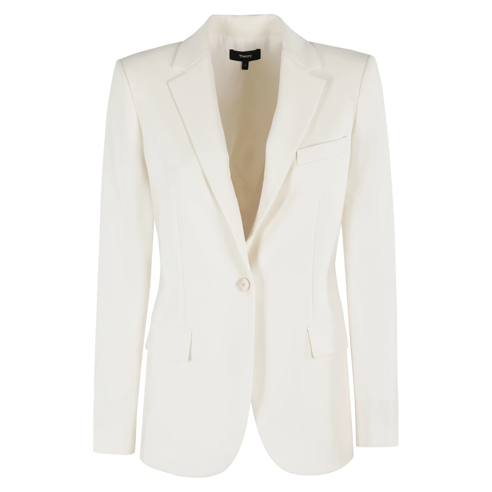 Theory Klassieke Blazer voor Mannen White Dames