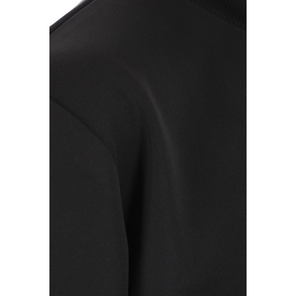 Courrèges Zwarte trui met logoborduursel Black Dames