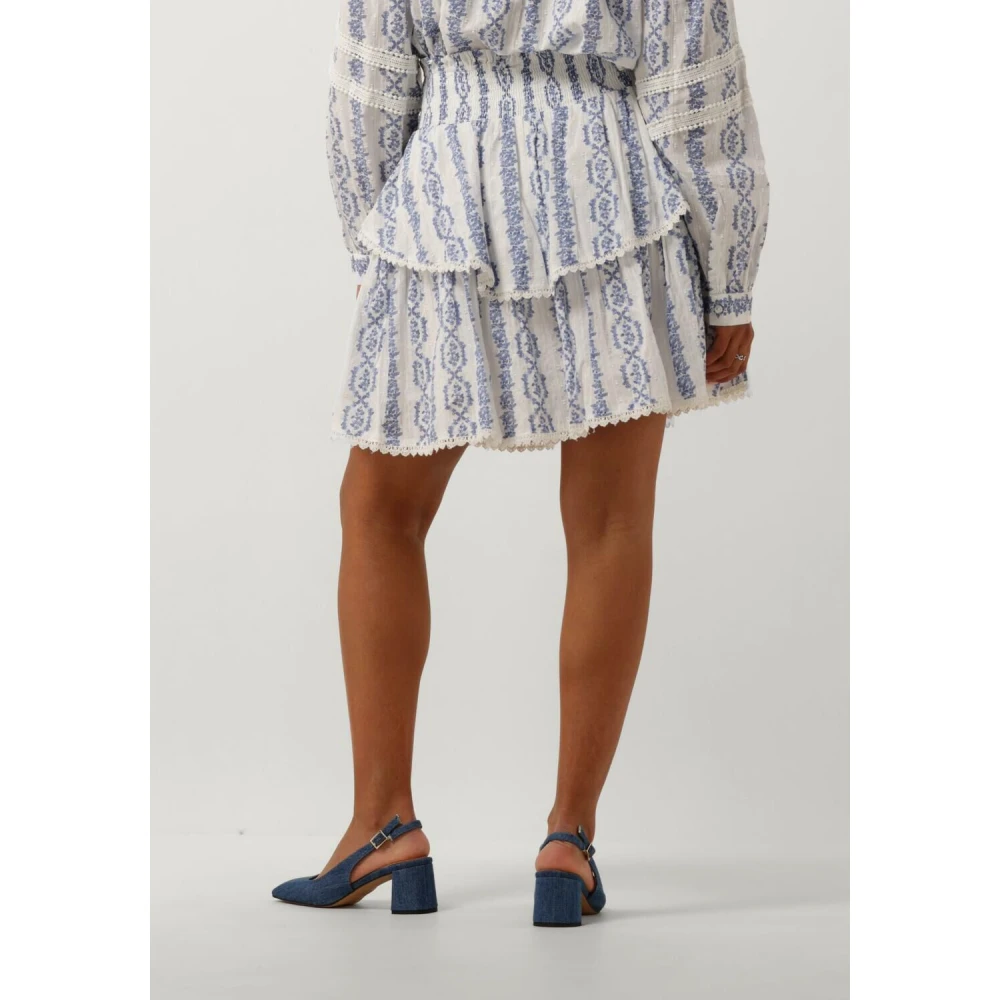 Y.A.S Blauw en wit minirok Multicolor Dames