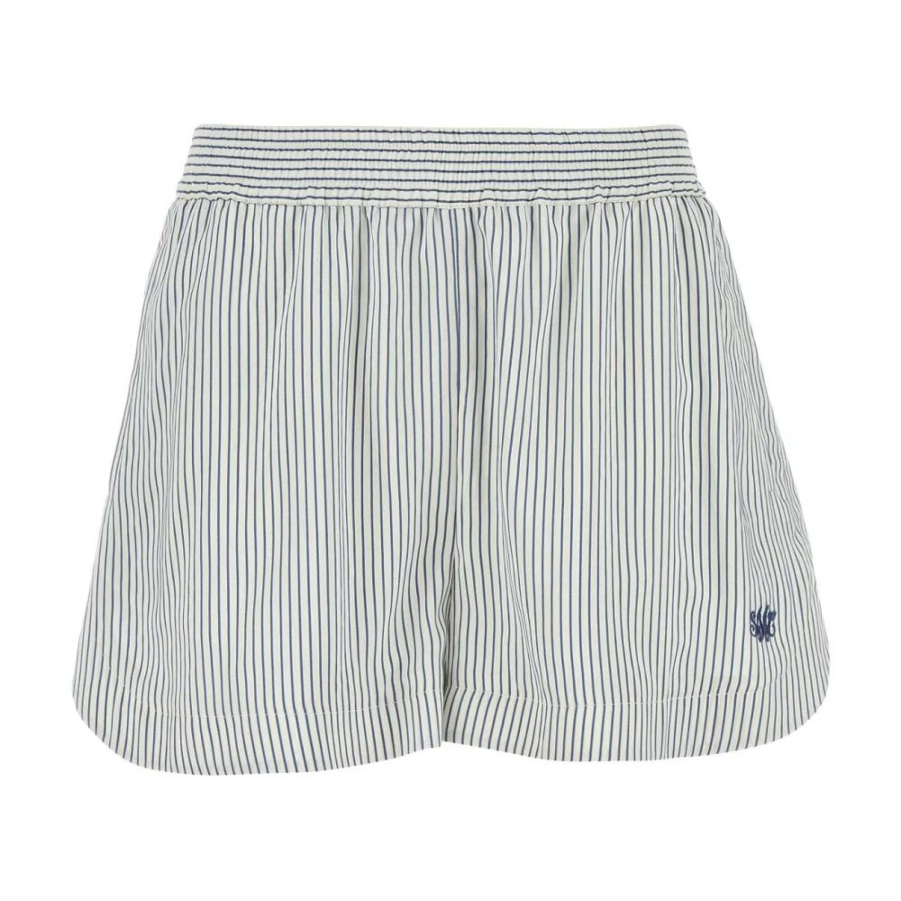 Stella Mccartney Zijden geborduurde shorts Multicolor Dames
