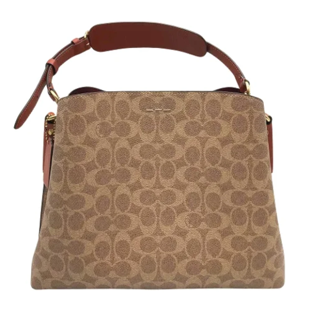 Coach Pre-owned Canvas handbags Brown Dames