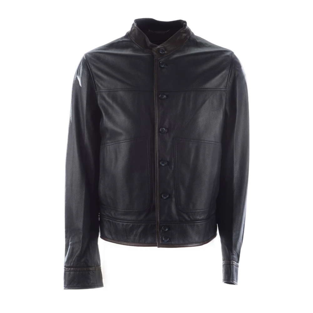 Jackets > Leather Jackets - - Dolce & Gabbana - Modalova