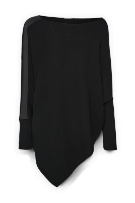 Kimono-tröja med asymmetrisk nederkant