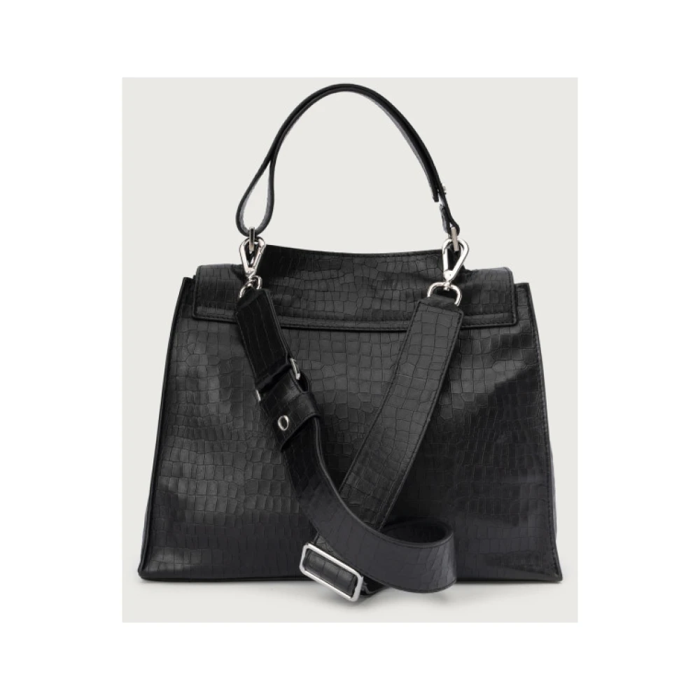 Orciani Middelgrote Sveva Cocco Schoudertas Black Dames
