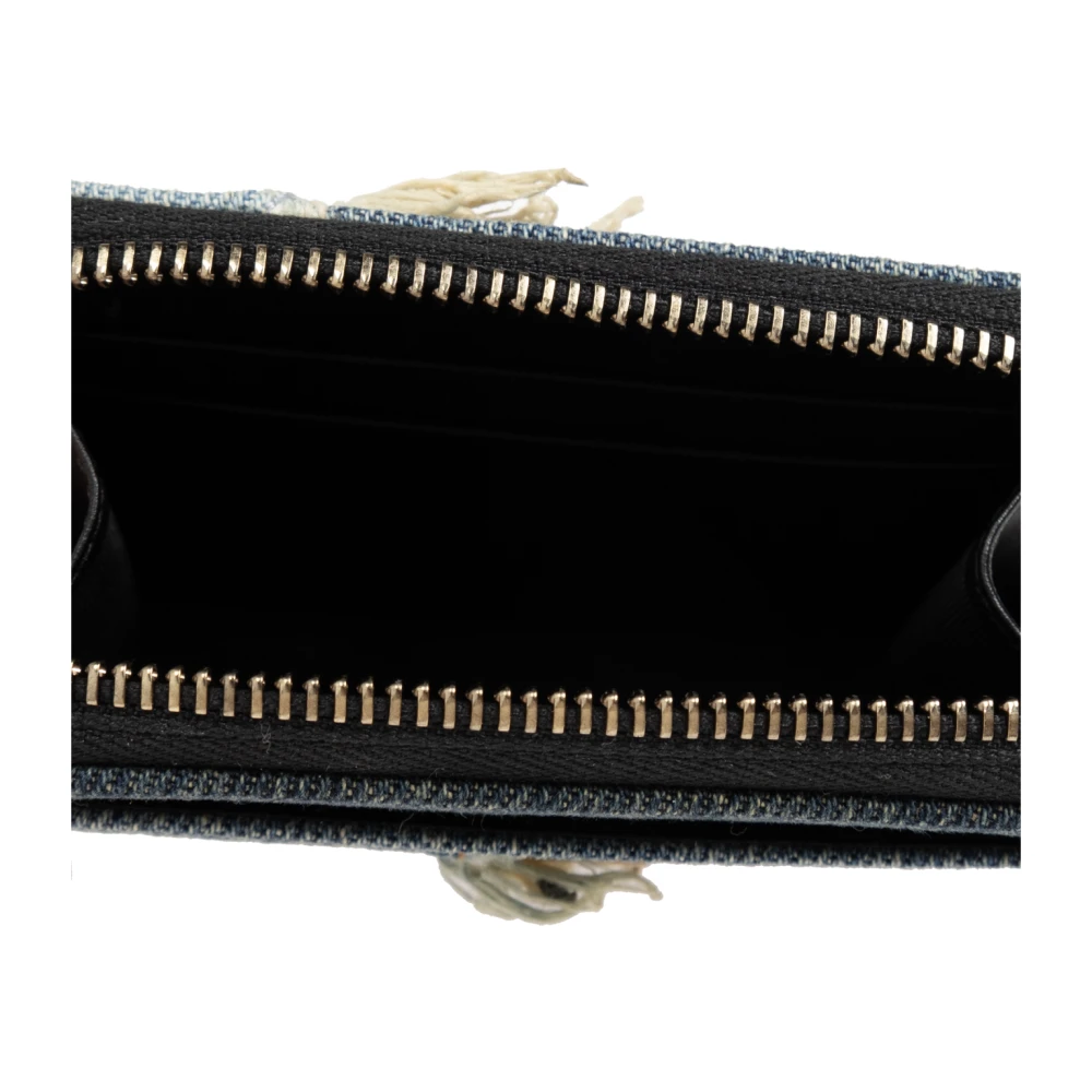 Dolce & Gabbana Portemonnee met vintage-effect Blue Dames