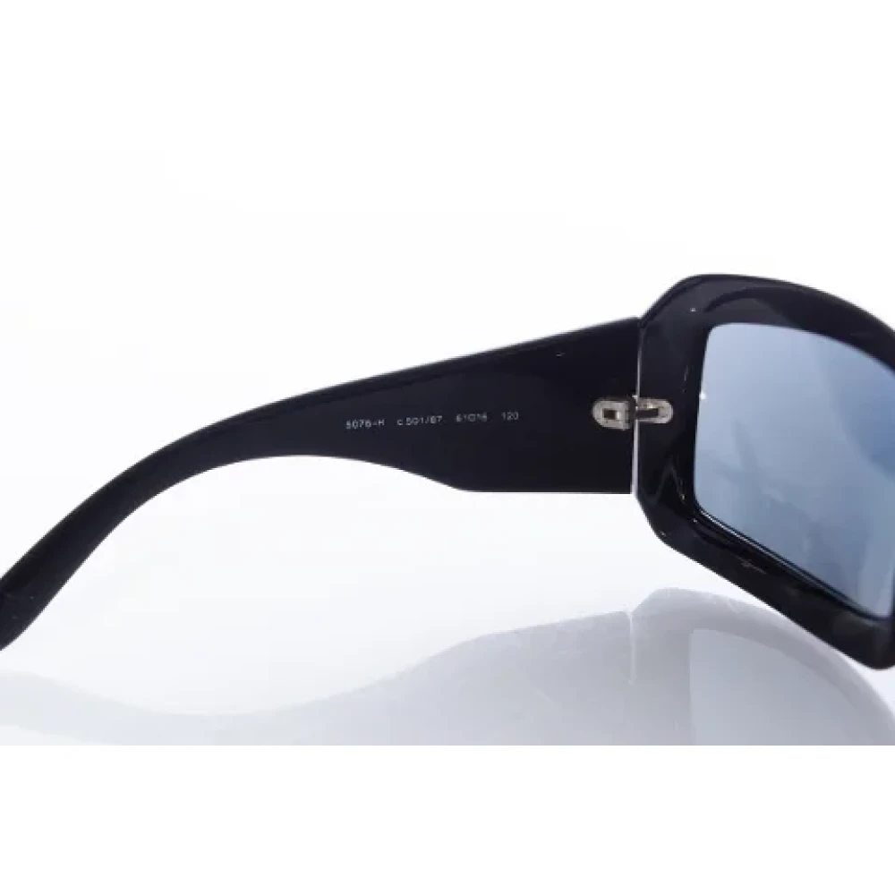 Chanel Vintage Pre-owned Plastic sunglasses Black Dames
