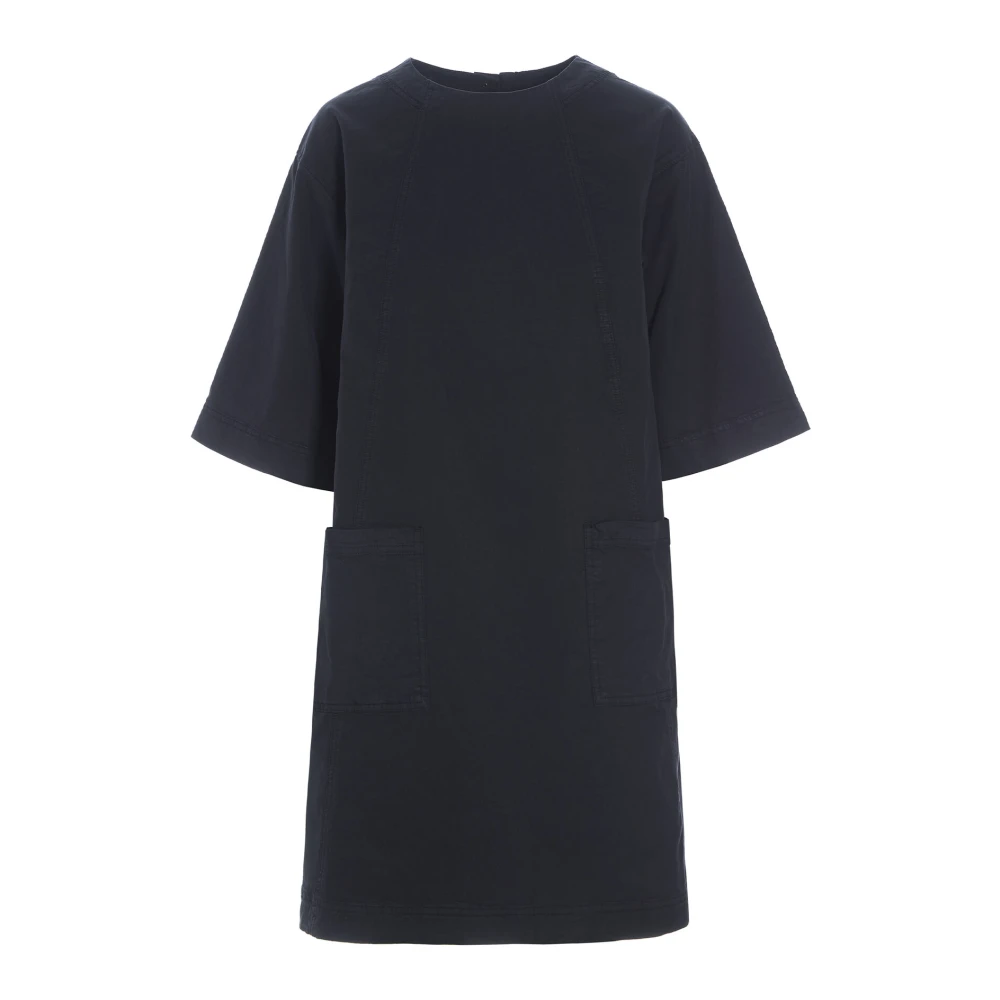 Bitte Kai Rand Zwarte Oversized Jurk Wabi Stijl Black Dames