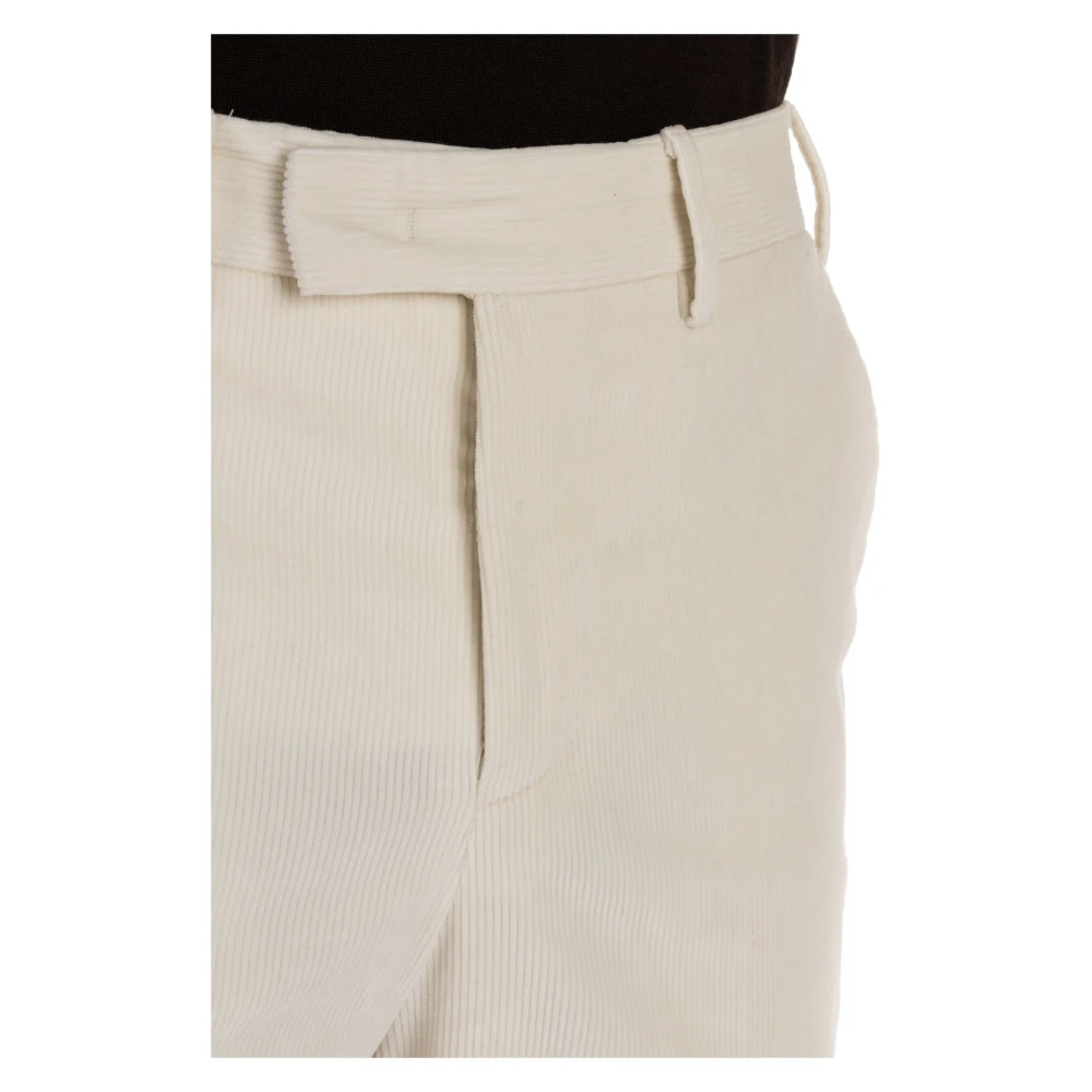 PT Torino Crème Maatwerk Broek Rits Sluiting Beige Heren