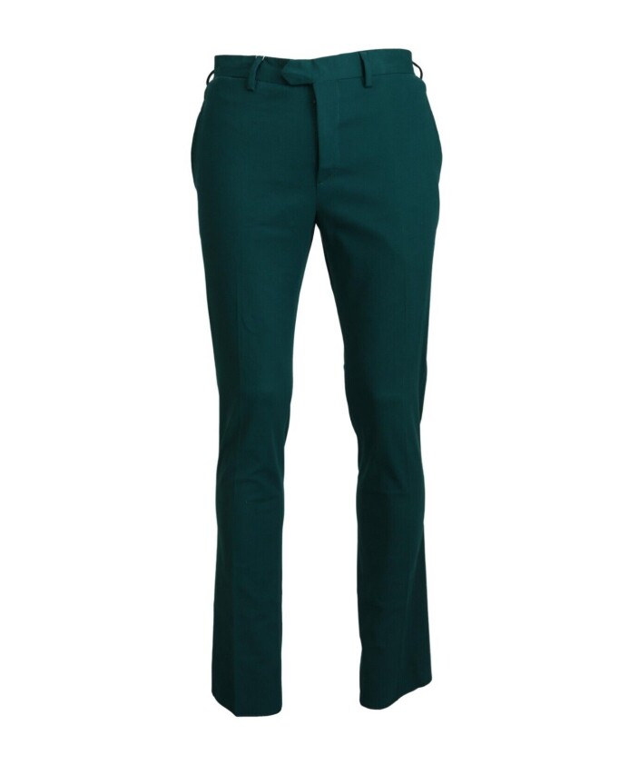 green-straight-fit-formal-trousers