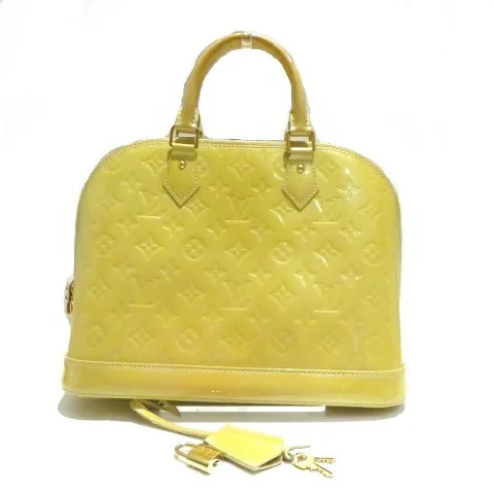 Louis Vuitton Vintage Pre-owned Leather handbags Beige Dames