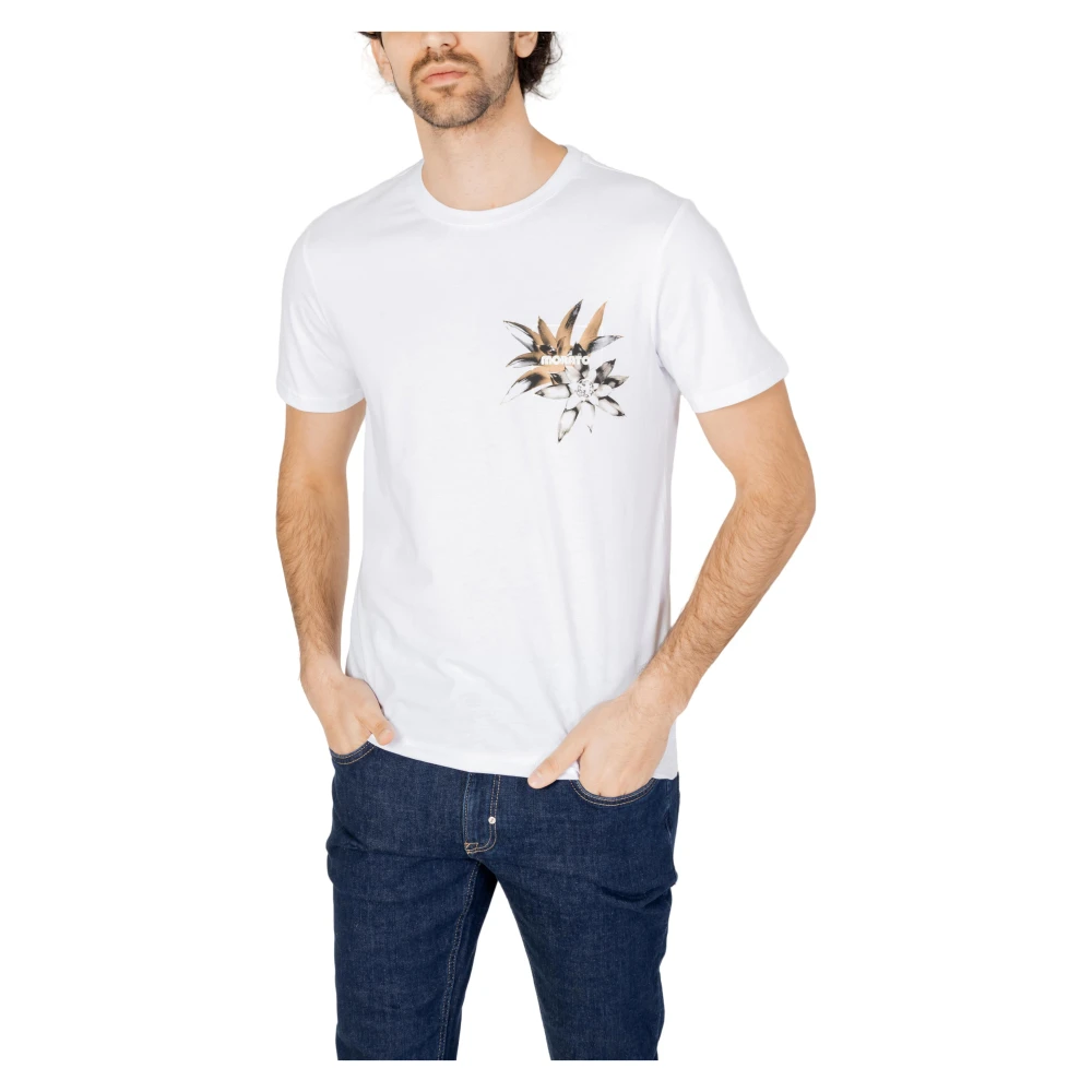 Antony Morato Heren T-shirt Lente Zomer Collectie Katoen White Heren