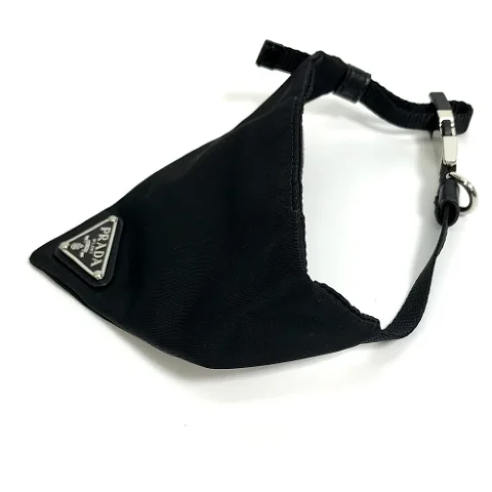 Prada Vintage Pre-owned Fabric scarves Black Dames
