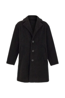 Mohair Wool Enkelknäppt Kappa
