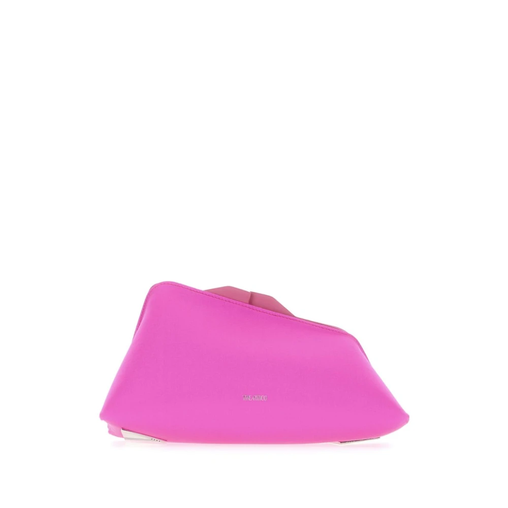 The Attico Fuchsia Roze Kiss-Lock Metalen Voeten Tas Pink Dames