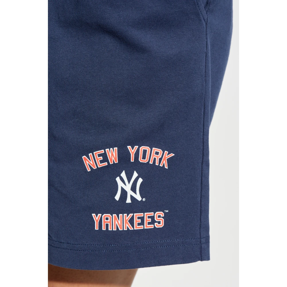 Sporty & Rich Shorts uit de 47 & The New York Yankees collectie Blue Unisex