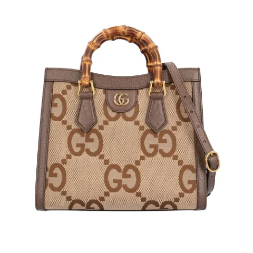 Gucci Vintage Pre-owned Fabric gucci-bags Brown Dames