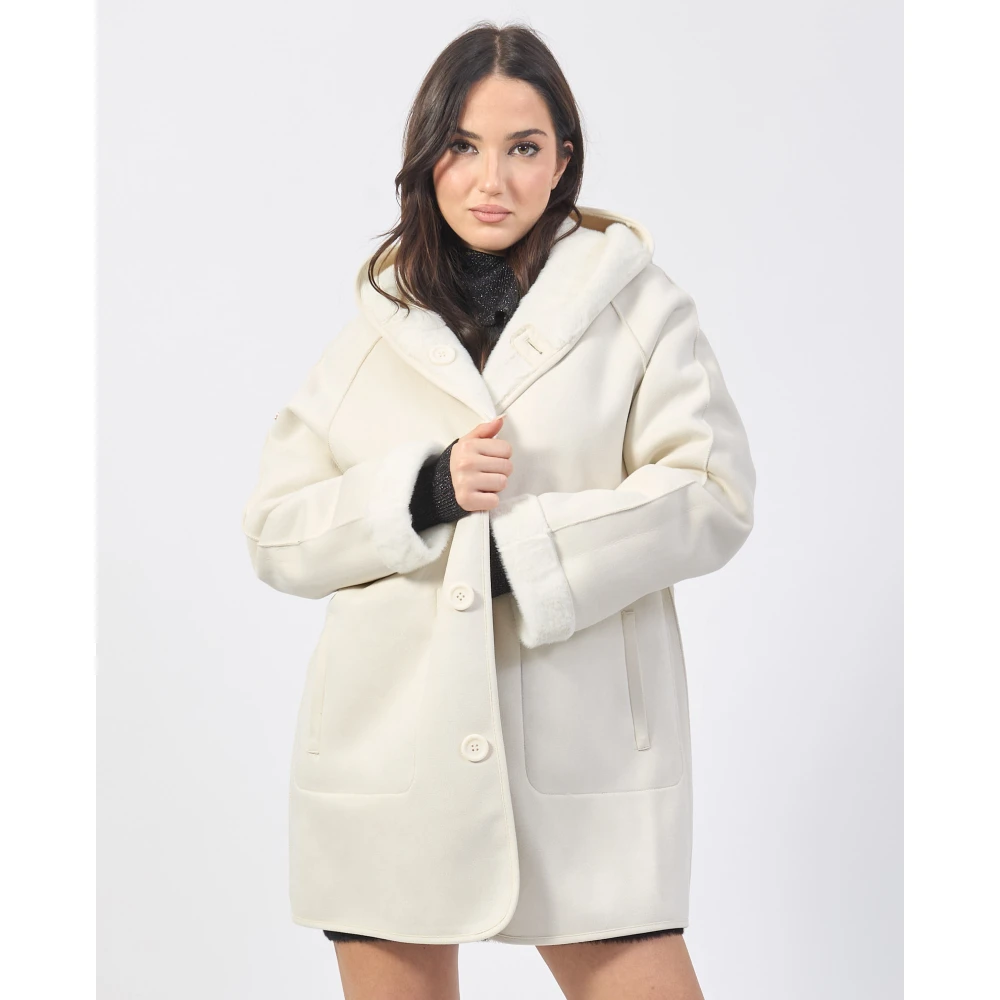 YES ZEE Stijlvolle Jassen Collectie White Dames