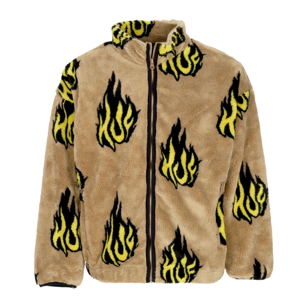 HUF Sherpa Fleece Dragkedja Jacka Hög Hals Multicolor, Herr