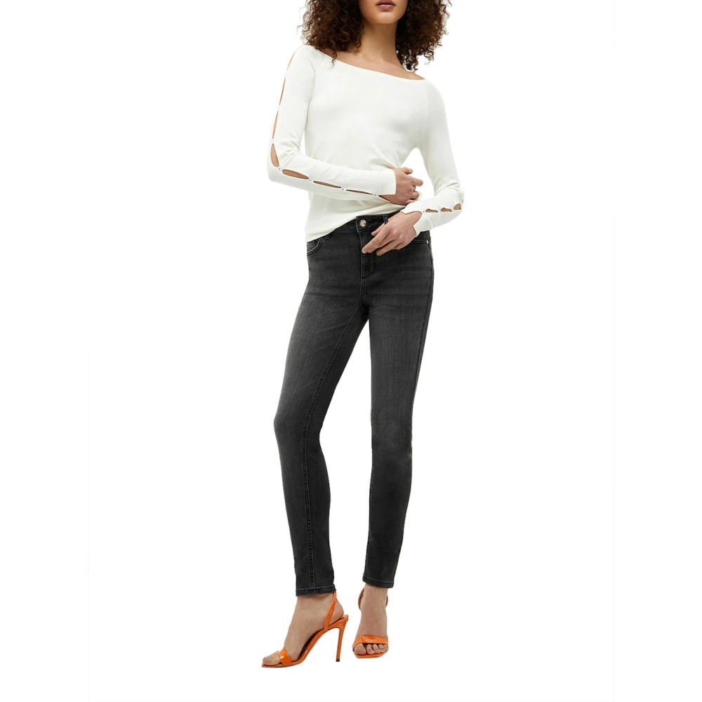 Liu Jo Zwarte Denim Slim Jeans Black Dames