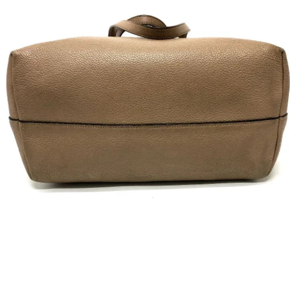 Prada Vintage Pre-owned Leather prada-bags Beige Dames