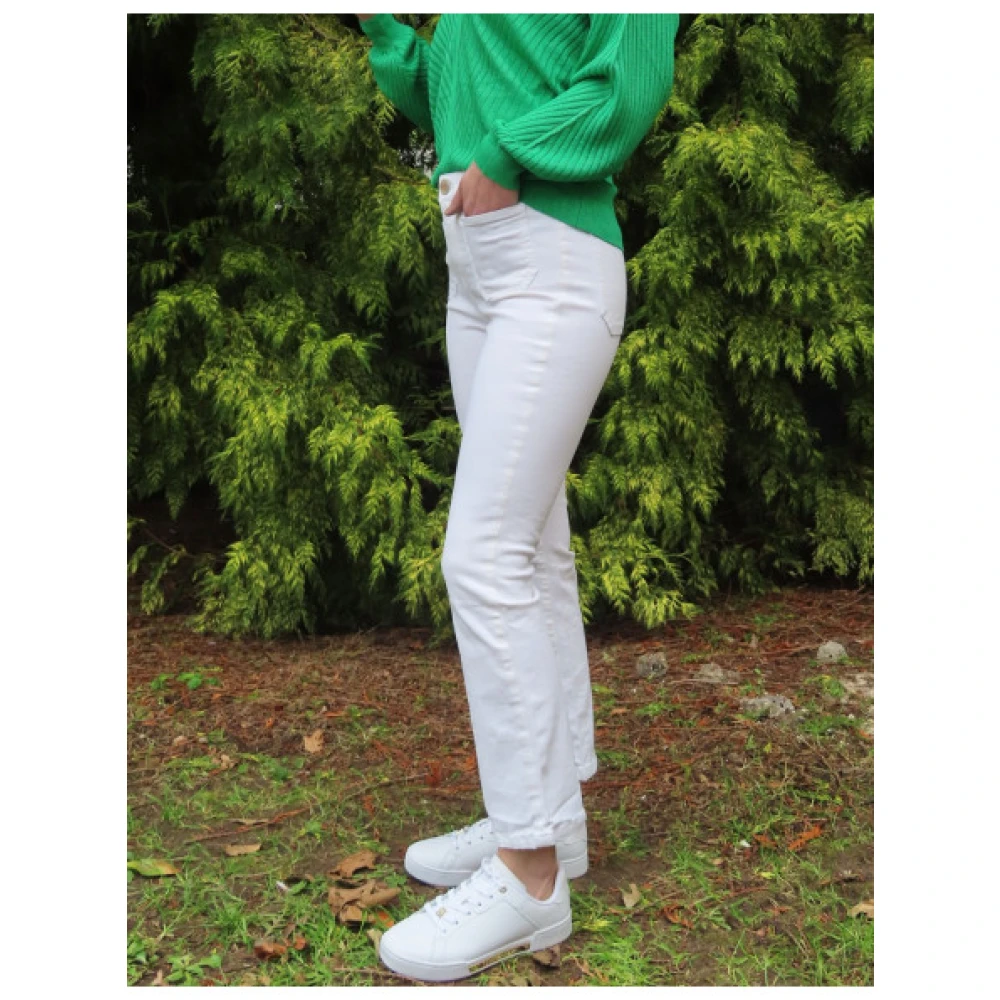 Islow Olivia Crop Flare Broek White Dames