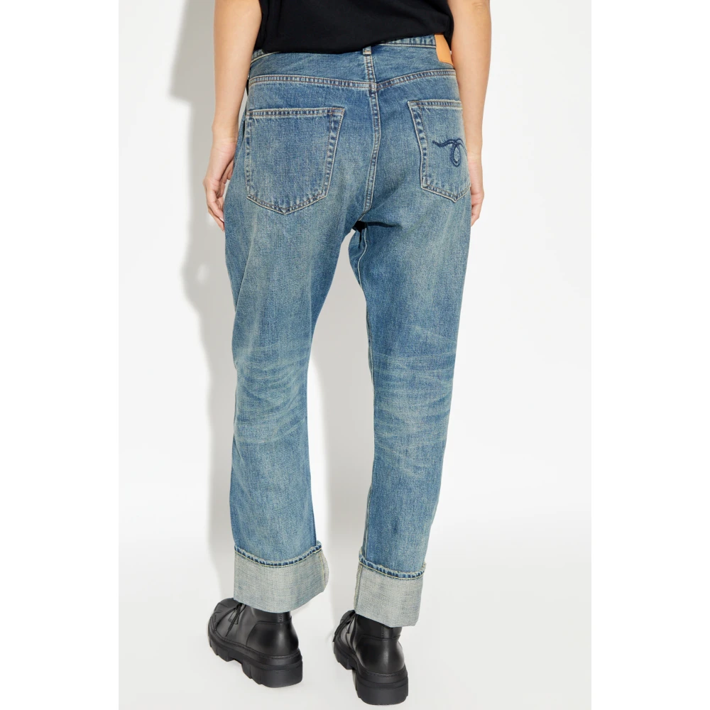 R13 Jeans met logo Blue Dames