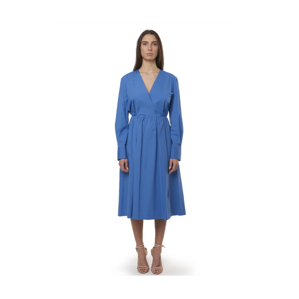 Semicouture Midi Dresses Blue Dames