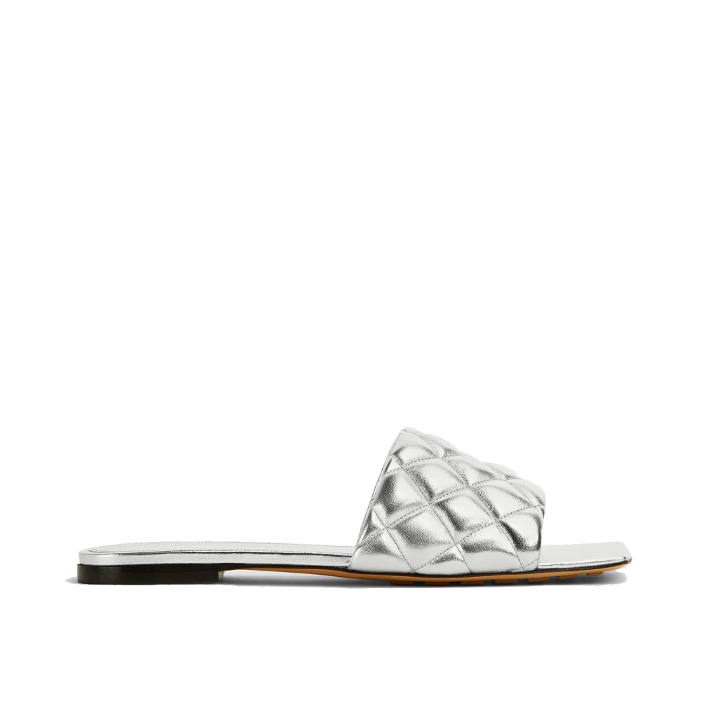 Bottega Veneta Women's Gray Sliders, 3 Uk, Padded Sandals