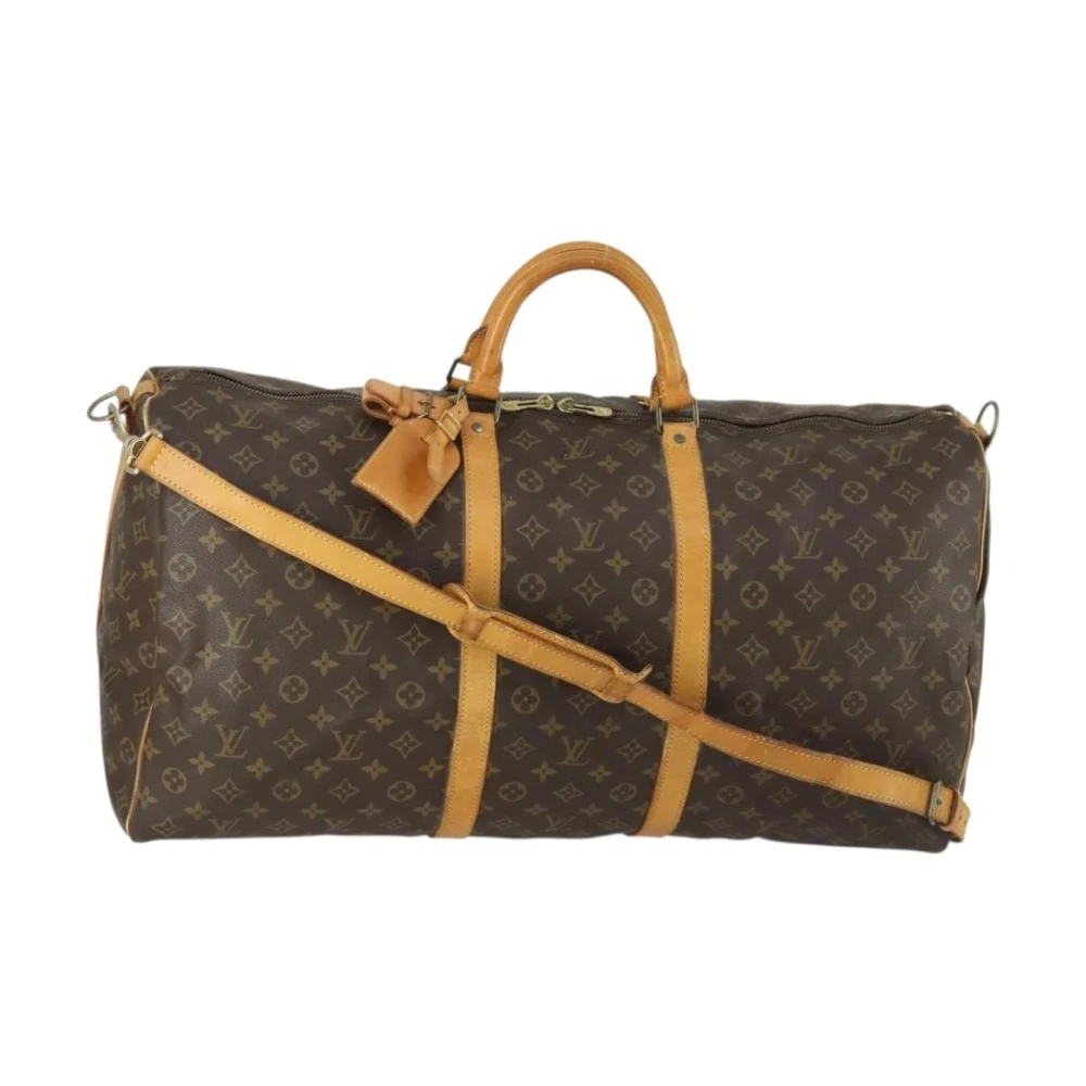 Louis Vuitton Vintage Women's Brown Pre-Owned Keepall Bandouliere Travel Bag