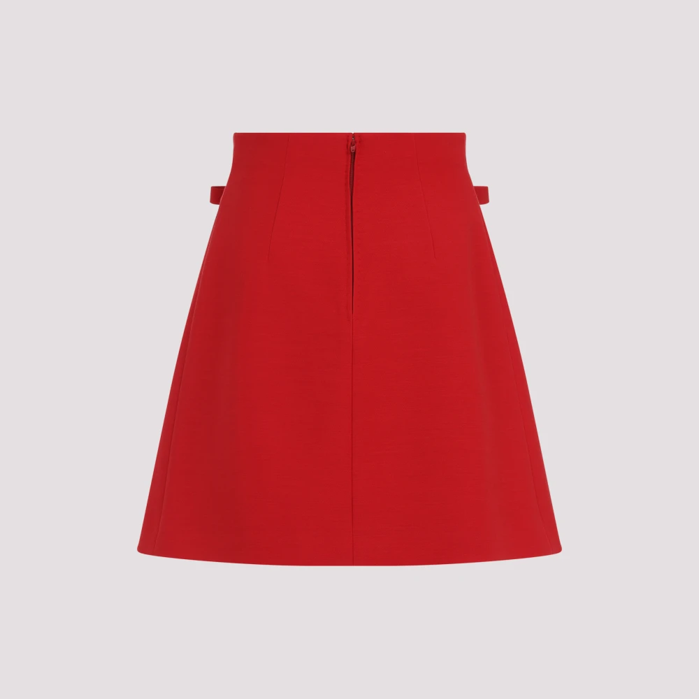 Valentino Rode Elegante Rok Red Dames